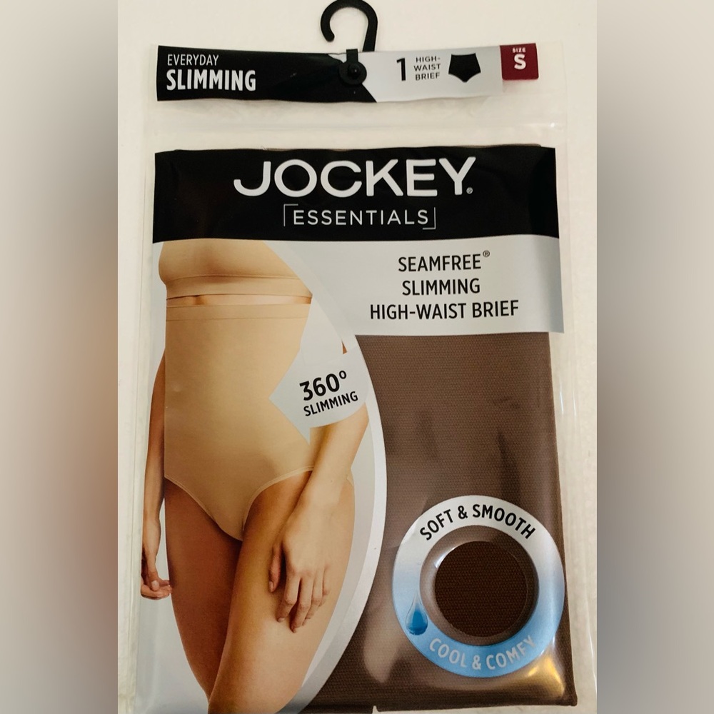 Jockey Essentials Small Women's Slimming High Waist Brief Coffee